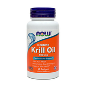 NOW Neptunovo krilovo olje 500 mg, 60 mehkih kapsul