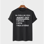 MAFIMI Majica AGENT 007, Crna