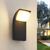 Lucande LED zunanje stensko svetilo Tinna, 20 cm, antracit, IP65 - Sodobni - antracitna, bela - Aluminij