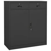 Vidaxl Pisarniška omara antracitna 90x40x102 cm jeklo