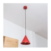 Luster na sajli ETNA 1xE27/15W/230V O 18,5 cm crvena
