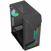 Aerocool Scape-G-BK-v3 Midi-Tower, Tempered Glass, ARGB - schwarz ACCM-PV36133.11