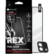 Kaljeno steklo za celoten zaslon + steklo za kamero za Xiaomi Redmi 12C, Sturdo Rex - Črno