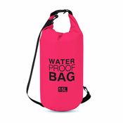 Vodootporna torba Dry Bag 15L/ roze