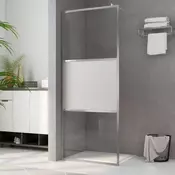 Vidaxl vidaXL Zaščitna pregrada za tuš, delno matirano ESG steklo, 80 x 195 cm