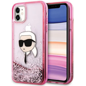 Karl Lagerfeld KLHCN61LNKHCP iPhone 11/ XR pink hardcase Glitter Karl Head (KLHCN61LNKHCP)