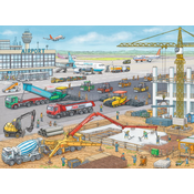 Ravensburger - Puzzle Construction at the Airport - 95-108 kosov
