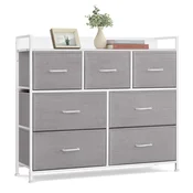 Songmics Predalnik, 7 predalov, 98x28,5x85 cm, siva