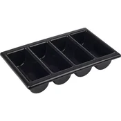 APS Posoda za jedilni pribor, GN 1/1, črna, 100 mm, dolžina: 530 mm, širina: 325 mm