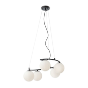 Redo 01-2720 - Luster na sajli VOLLEY 5xE14/28W/230V crna