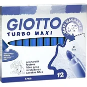 GIOTTO Turbo Maxi Set flomastrov 5 mm Ultramarine Blue 12 kos