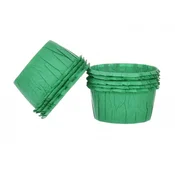 Decora papirnati papirnati papirnati modelčki za kolačke ZELENI 55x35mm 25 kosov