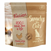 3x40g Purizon Snack za mačke, Piščanec & riba