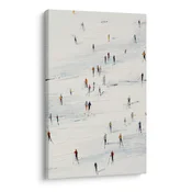 Slika zimske radosti na pobočju - 40x60