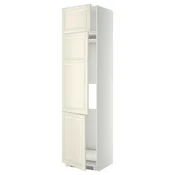 METOD Visoka omara za hlad/zamrz+3 vrata, bela/Bodbyn krem bela, 60x60x240 cm