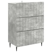 Vidaxl Predalna omara Betonsko siva 66 x 34,5 x 92 cm Inženirski les