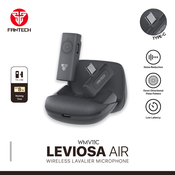 Mikrofon Wireless Fantech Lavalier Leviosa Air WMV11C (Single Mic) Type C crni
