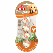 8in1 Delights žvečilne kroglice piščanec - Varčno pakiranje: 6x36 g (24 kosov)