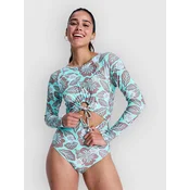 Roxy Beach Essentials Onesie Pt Longsleeve Lycra brownie hibiscus hype