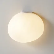 Foscarini Gregg media semi 2 stenska svetilka, bela - Dnevna soba/jedilnica - Dizajn - bela satenirana, bela - Steklo