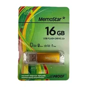 USB Flash 16GB 2.0 KLASIK MemoStar Zlatni