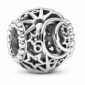 Pandora Srebrna kroglica Sonce, zvezde in luna Openwork 799183C00