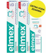 Elmex Sensitive duopack – 2x zobna pasta + 100 ml ustne vodice