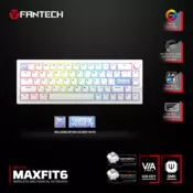 Tastatura Mehanicka Gaming Fantech MK920 RGB Maxfit 6 Wireless bela (brown switch)