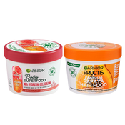 GARNIER Body Superfood Krema za telo Watermelon 380ml + GARNIER Fructis Hair Food Maska za kosu Papaya 390ml