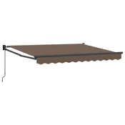 Povlačivi tende Sivosmeđa 5 x 3 m 100% Poliester i Aluminij