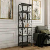 Hanah Home Polica za knjige Suadiye, 50x180x30 cm, Antracit