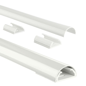 HAMA Aluminijski kabelski kanal, polukružni, 110/3,3/1,8 cm, bijeli