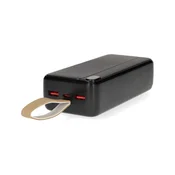PBKPD20W325BK Powerbank, 30000mAh, 1xUSB-C, 2xUSB-A, PD3.0 20W, Lithium-Polymer, Display
