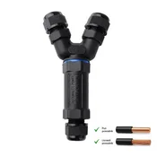 Kablovska Y spojnica 3P, 250V/16A, 0.5-2.5mm2 IP68 ( CNP25Y-3P )