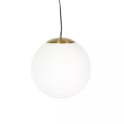 Pametna skandinavska viseča svetilka zlata z opalnim steklom 40cm vklj. WiFi A60 - Ball 40