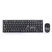Gembird tastatura Bežicna RF QWERTY Engleski Crno