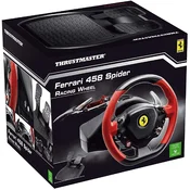 Obnovljen Thrustmaster Ferrari 458 Spider dirkalni volan za PC & Xbox One & Xbox Series + 2 leti garancije