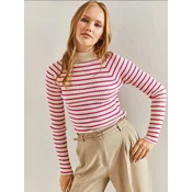 Bianco Lucci Pulover Pullover bež/rdeča