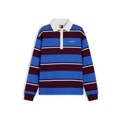 Tommy Jeans Majica kremna/kraljevo modra/rubin rdeča/bela