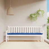 Vidaxl Blazina za vrtno klop modra 200x50x7 cm oxford tkanina