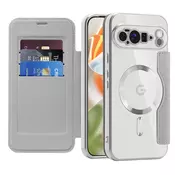 Etui SmartMag Book z Magsafe tehnologijo in RFID denarnico za Google Pixel 10 Pro XL - gray