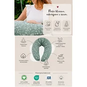 HOBEA Nosečniška in dojilna blazina PREMIUM 190 cm | Bio bombaž | OEKO-TEX | Ergonomska blazina za spanje in dojenje