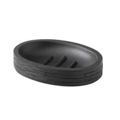 HELEN freestanding soap dish, black - Črna - 130x25x90 mm - Gedy - HELEN - 24 - Poliresin - Posoda za milo - Krožni - 130 - 25 - 90 - 14