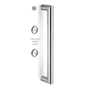 KLJUKA ZA VRATA ACT J 750 (NEREJAVO JEKLO), dvostranska vgradnja v les, AC-T Nerjaveče jeklo
