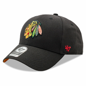 Kapa 47brand NHL Chicago Blackhawks boja: crna, s aplikacijom H-BLPMS04WBP-BKA