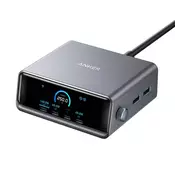 ANKER Prime 250W GaN stoni brzi punjac, 6-portova (4x USB-C, 2x USB-A) srebrni