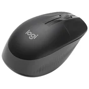 MIŠ USB 3TIPKE OPTIČKI BEŽIČNI M190 LOGITECH CRNI/TAMNOSIVI BLISTER