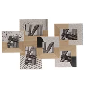 Mhome Boho Chic okvir za sliko 63,5x39,5x3cm / za 6 slik / les