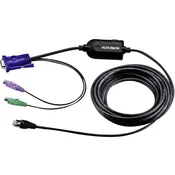 ATEN KVM adapter [2x PS/2-vtič, VGA-vtič - 1x RJ45-vtičnica] 4.50 m črn ATEN