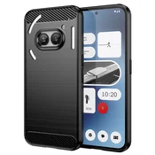 TPU gel ovitek Brushed Carbon za Nothing Phone (2a) - črn